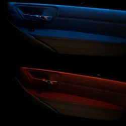 BMW F30 Mavi 2 Renk Ambiyans Aydınlatma