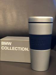 BMW Lisanslı New Collection Gri Çelik Termos (Yeni Orijinal)