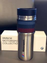 BMW Lisanslı M Motorsport Collection Gri Çelik Termos (Yeni Orijinal)