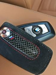 BMW M Performance Alcantara Anahtar Kılıfı Siyah
