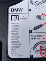 BMW F23 2 Seri Lastik Şişirme Pompası