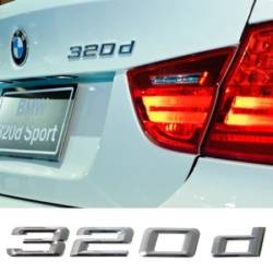 BMW 320d Bagaj Yazısı
