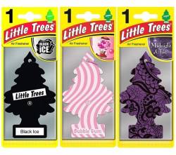 Little Trees 3'lü Set Black Ice / Bubble Gum / Midnight Chic