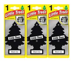 Little Trees Kağıt Koku Siyah Buz Araba Kokusu 3 adet 