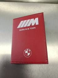 BMW Born In M Town Ruhsat Kabı Kırmızı