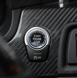 BMW E Serisi Kristal Start Stop Tuşu Siyah