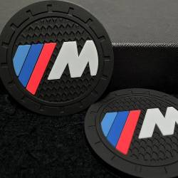 BMW M Performance Logolu Araç Bardak Altlığı Çift